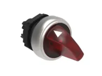 SELECTEUR LUMINEUX A MANETTE 2 POS ROUGE INSTABLE