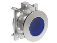 VOYANT LUMINEUX PLAT METAL. BLEU
