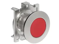 B.P. PLAT A ACCROCHAGE AFFLEURANT METAL. RELACHE A PRESSION ROUGE