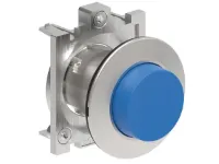B.P. PLAT A ACCROCHAGE DEPASSANT METAL. RELACHE A PRESSION BLEU
