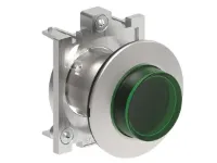 B.P. PLAT ILLUM. A ACCROCHAGE DEPASSANT METAL. RELACHE A PRESSION VERT