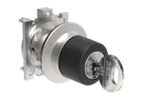SEL. PLAT A SERRURE METAL. 3 POS. EXTRACTION CLE DROITE INSTABLE GAUCHE
