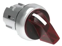 SEL. ILLUM. METAL. 3 POS. INSTABLE GAUCHE AU CENTRE ROUGE